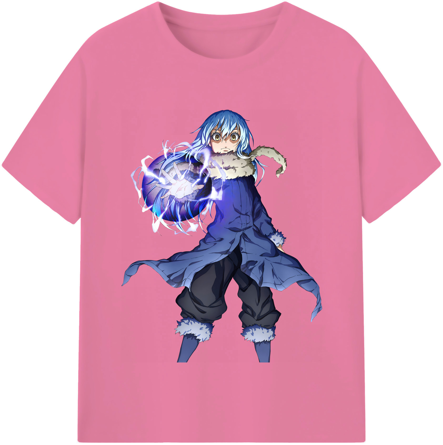 （画像用） 転スラ Regarding Reincarnated to Slime 綿100％半袖Tシャツ（フロントプリント）